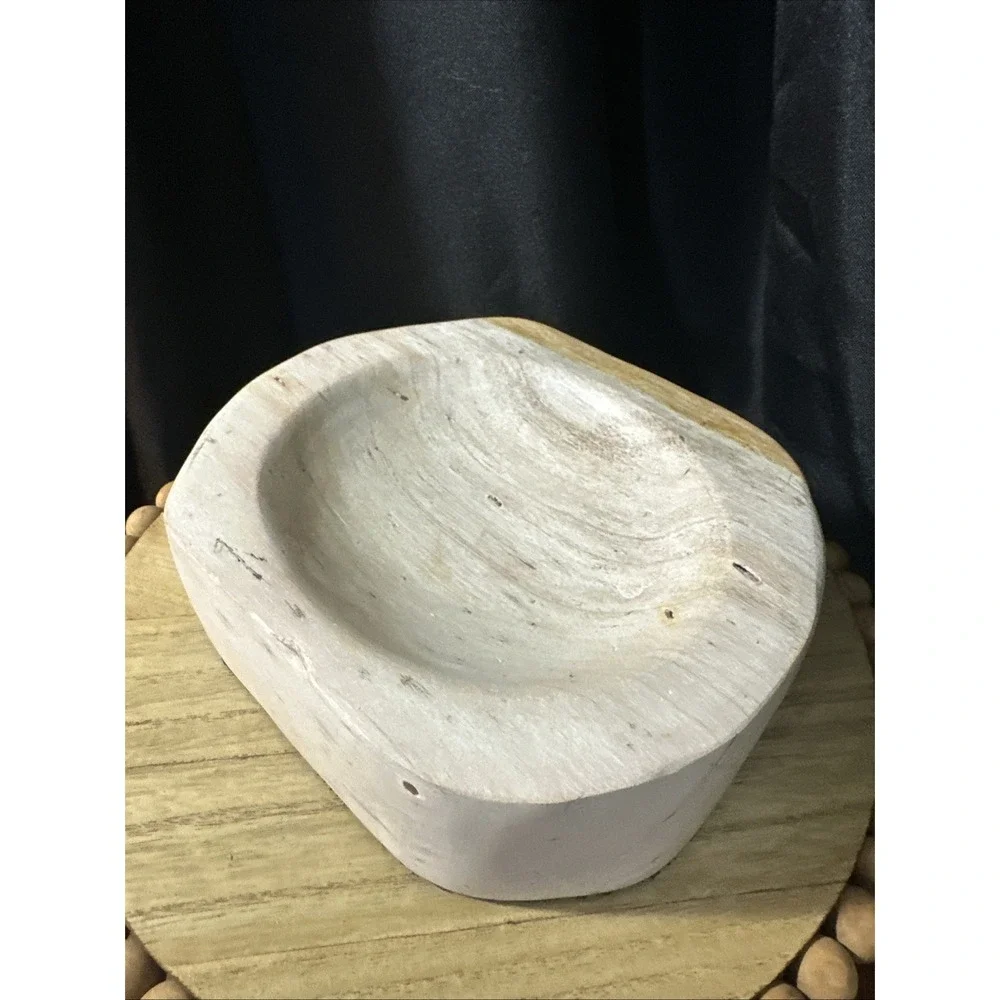 Petrified Wood Bowl Rustic Decor 8.5lbs  Amazing Statement Dish